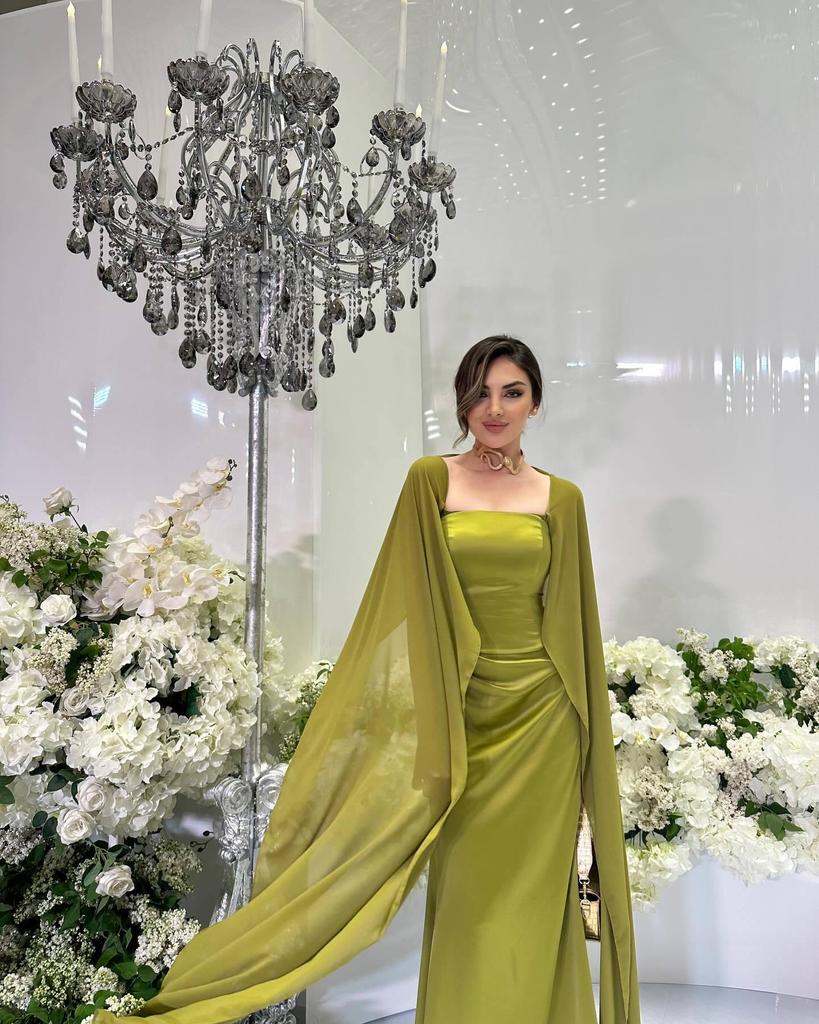 2025 Autumn Elegant Patchwork Fairy Style Shawl Evening Dress