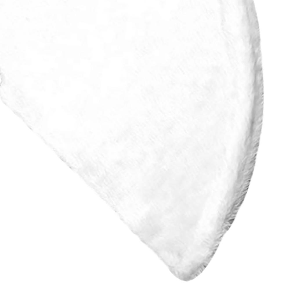 White Tree Skirt 140CM Plush Festival Tree Base Decoration for Family Gathering Holiday Party