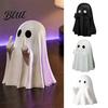 Office Supplies Storage Container Halloween Middle Finger Ghost Figurine Pen Holder Spooky Gesture Resin Stationery Organizer Stand Cute Ornaments,