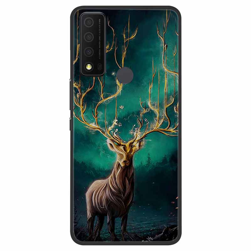 For TCL 30 XE 5G Case Marble Cat Soft Silicone Back Case for TCL 30 XL 30V 5G Phone Cover TCL30 XE T767W 30XE 5G Coque Funda Bag