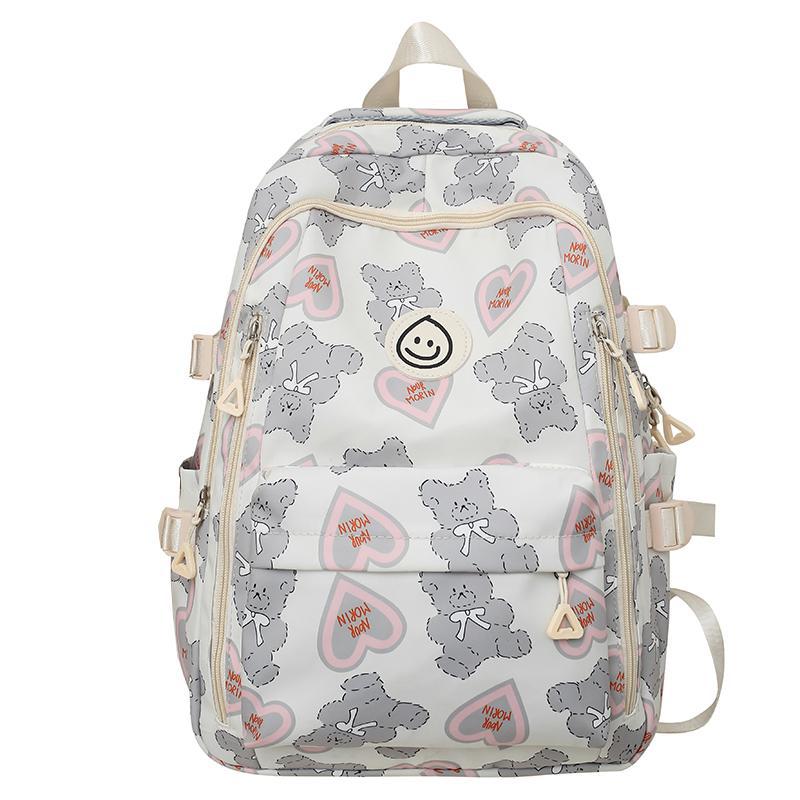 Schoolbag Schoolbag for Female Junior High School Students Large Capacity Middle School Students Graffiti Girl Backpack for College Students