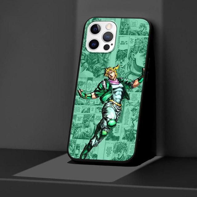 J -Jojos Anime Black Case For Apple Iphone 11 13 12 Mini 14 Pro Max Xr 7 8 +Se 2020 Xs 6 6s Plus 5 5s Silicone Phone Cover