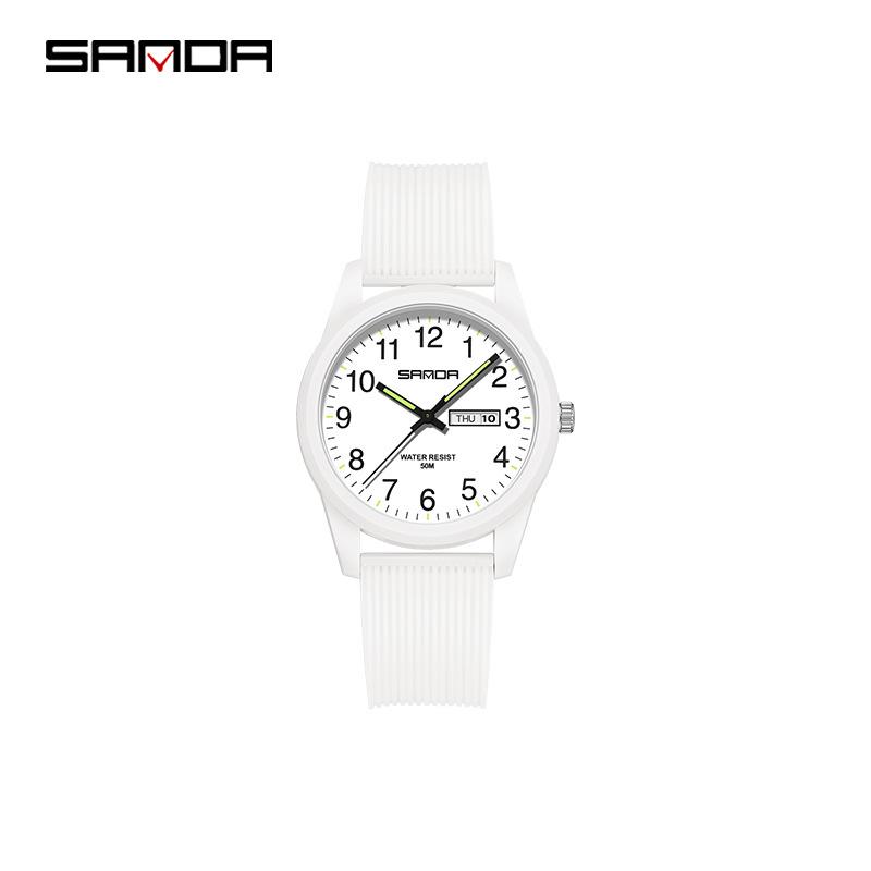 Sanda Creative Calendar Wristwatch for Students – Versatile Fashion Dial for Men & Women