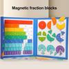 1/2 Sets Magnetic Fraction Demonstration Book Percentage Decimal Fraction Learning Magnetic Tiles Circles Educational Fraction Puzzle Teaching