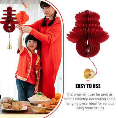 Spring Character Hanging Ornament Chinese New Year Spring Festival Decoration Paper Iron Hanging Home Decor Lunar New Year