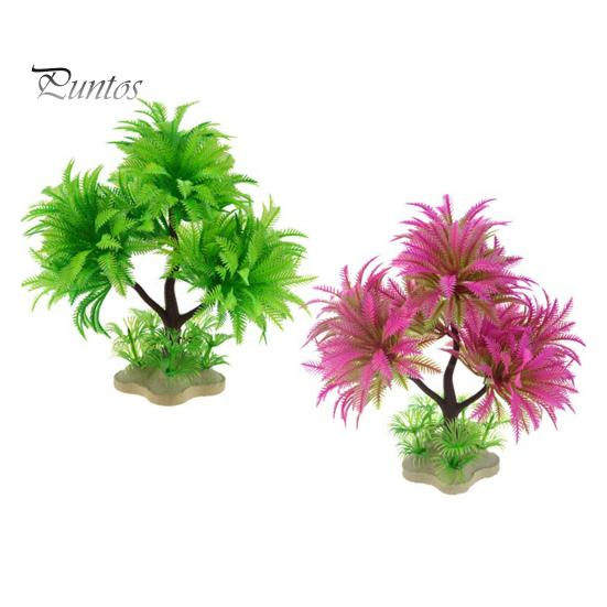 Aquarium Artificial Plants Realistic Aquatic Plastic Grass Hydroponic Simulation Trees Landscape Easy To Maintain Safe Fake Seaweed for Fish Tank