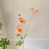 Pink Iceland Poppy Artificial Flower Arrangement for Living Room Decoration