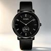 Men's Quartz Watch SKMEI Genuine Leather Calendar Business 1398