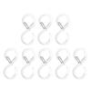 8Pcs Reusable Hook Widely Use Plastic S Shape Portable Wardrobe Hanger for Daily Use