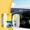 Car Glass Cleaning Brush & Glass Degreaser, Stain Removal & Water Repellent, Windshield Rainproof Cleaner, 120ml
