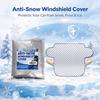 Car Windshield Snow Cover Silver Coated Cloth Anti Frost Ice Protector Sun Shade with Side Mirror Covers for Cars SUV