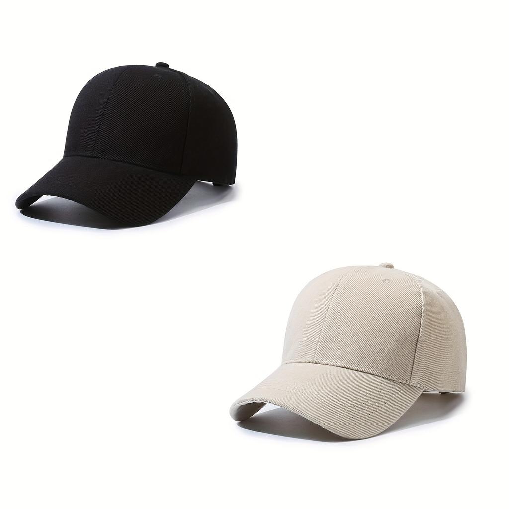 Stylish Curved Brim Baseball Cap - Sun Protection, Adjustable, Lightweight & Stretchy Fabric for Sports & Holiday Occasions
