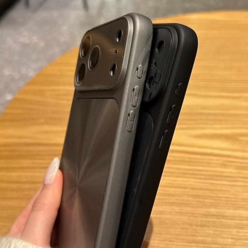 Dazzling CD Pattern Big Window Camera Protection Case for iPhone 17 16 15 14 13 Pro Max Shockproof Laser Hard Plastic Cover Etui