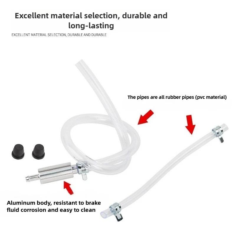 1-10PCSUniversal Motorcycle Fuel HoseOil ExtractorTool Hydraulic Brake Bleeder Hose Caliper Drain GuideTube Automotive Accessory