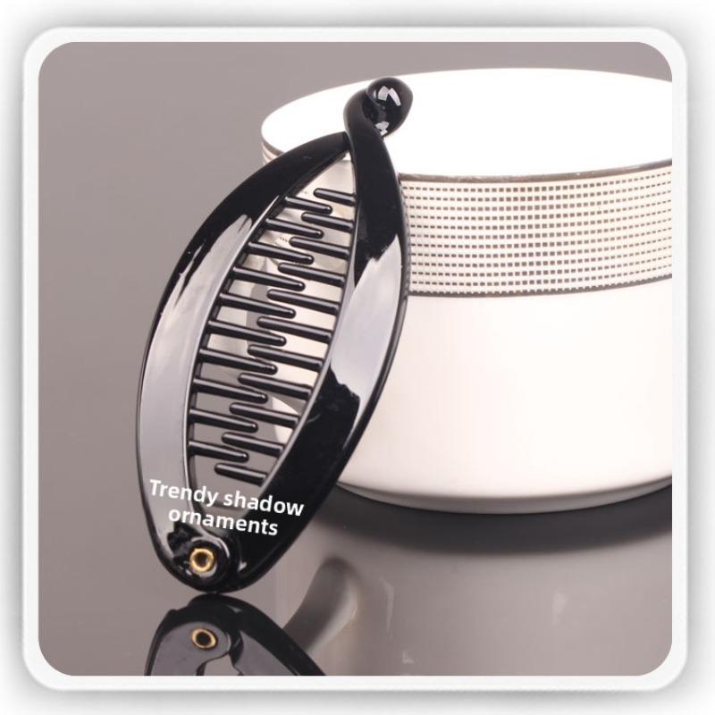 

Аксессуар для волос Вертикальная заколка Черный кофе Хвост Банановая заколка Заколка-твист 362#