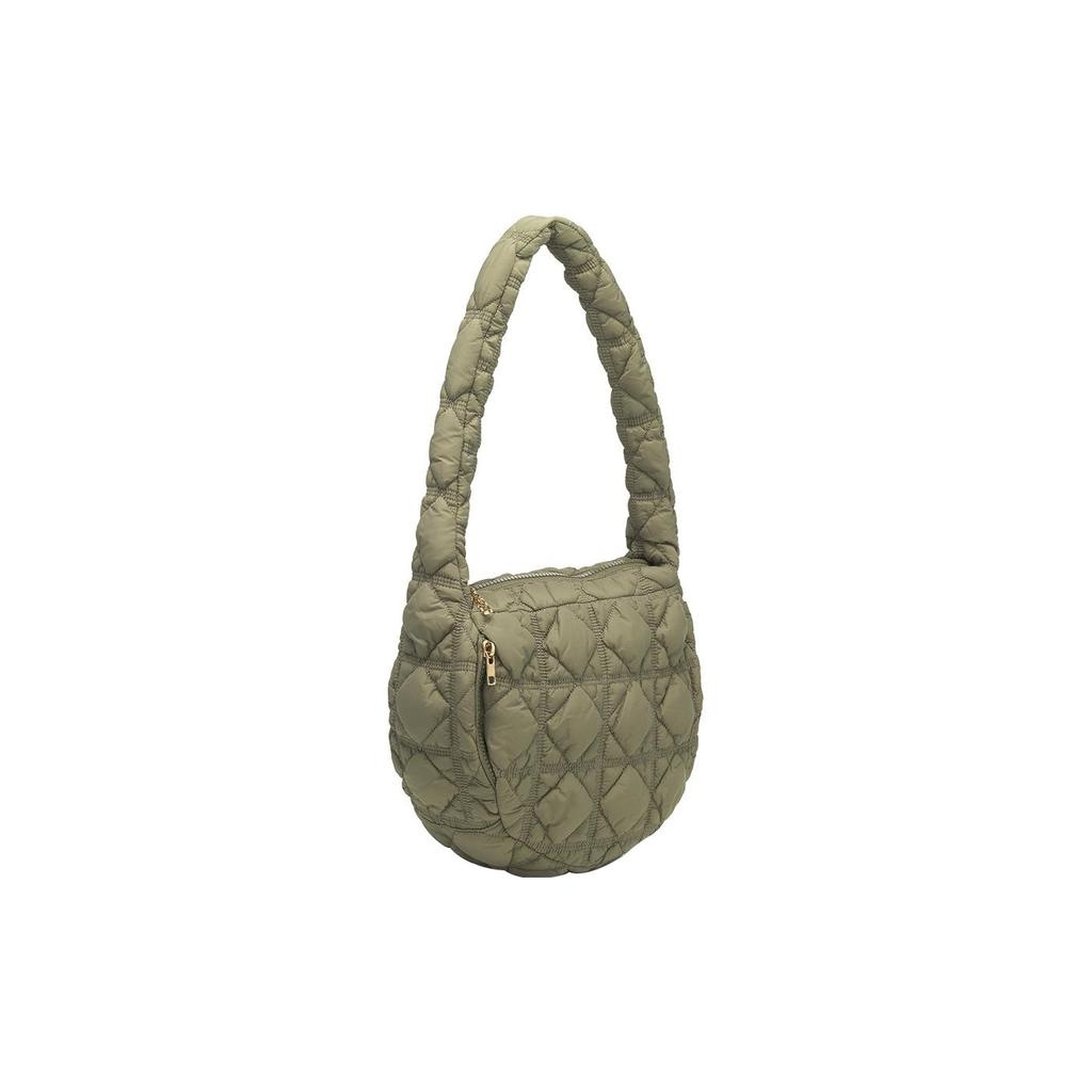 New CARLYN Nylon Handbag, Shoulder Bag Medium Size Women's Khaki H71307020K