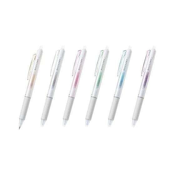 Pilot Limited Edition Erasable Glitter Ballpoint Pen Kese-Rame 0.7mm 6-Color Set Cute Gift LKKB-138F- Pilot Frixion Series Erasable Technology