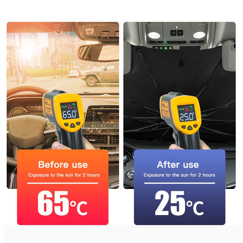 KWPV2 Car Sunshade Retractable Sunscreen Heat Insulation Parasol For Porsche Panamera Taycan 911 718 Macan Cayenne Boxster Cayman 918