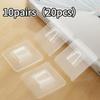 1-100Pairs Double-Sided Self Adhesive Wall Hooks Strong Sticky Transparent Traceless Kitchen Bedroom Wall Hook Storage Holders
