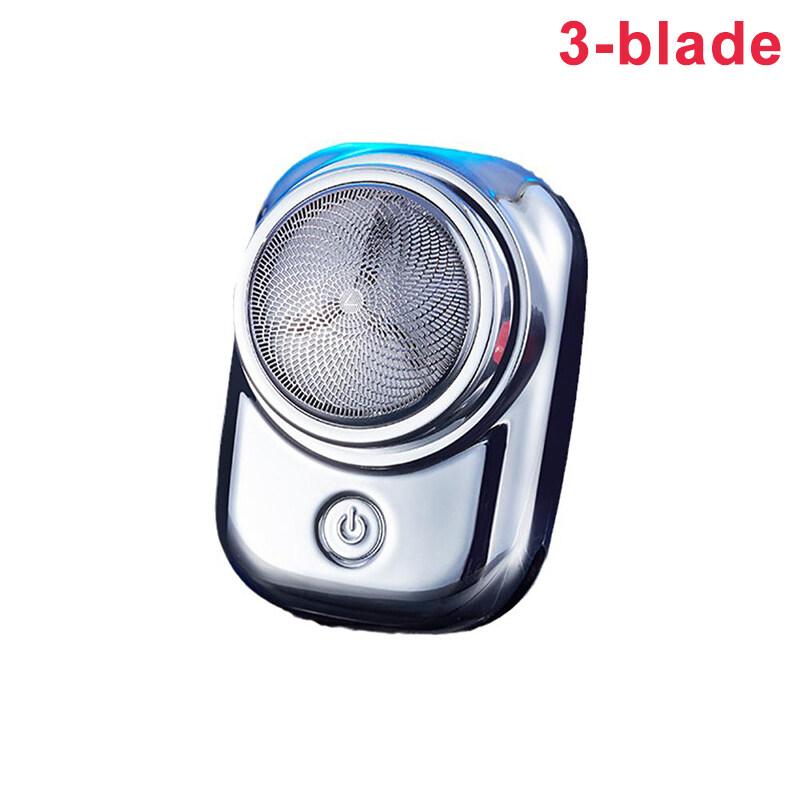 

Мини-электрическая бритва для лица, перезаряжаемая машина для бритья бороды, влажная и сухая электробритва двойного назначения, портативная электрическая бритва для путешествий в автомобиле, триммер для бороды серебряный