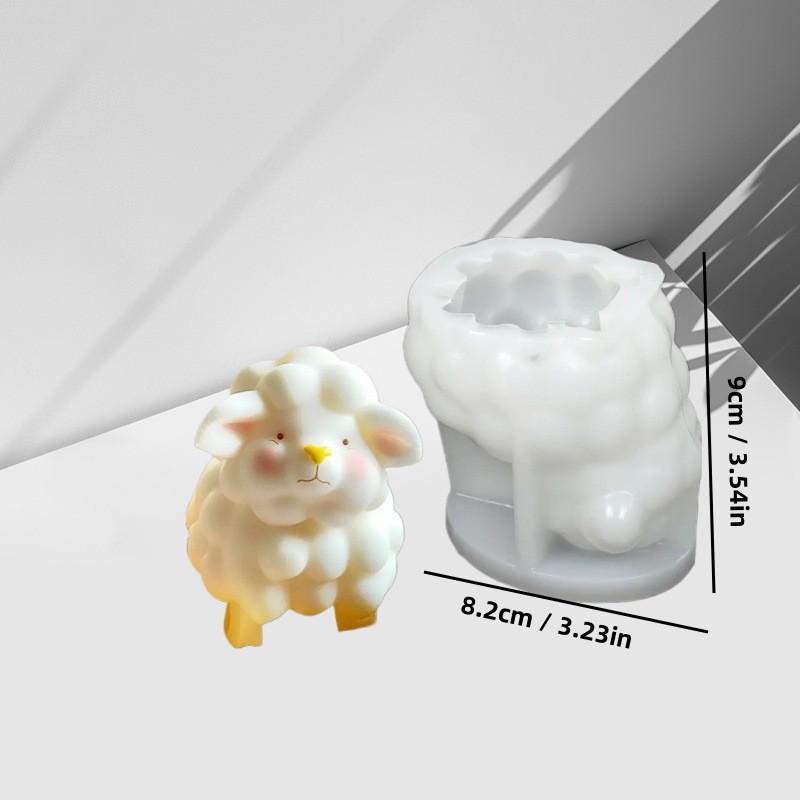 Silikonowa Forma Owca do Fondantu do Pieczenia i Rzemiosła Gipsowego, Ręcznie Robiony Magnes na Lodówkę Design Baa Baa