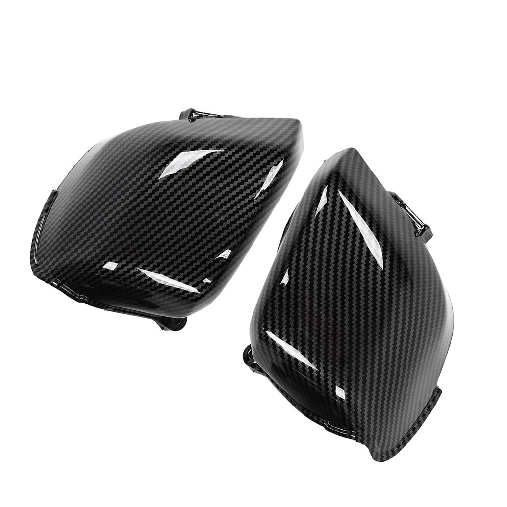 2 Pcs Carbon Fiber Style ABS Carburetor Side Cover Replacement for CB 400 CB400 VTEC 1999‑2007