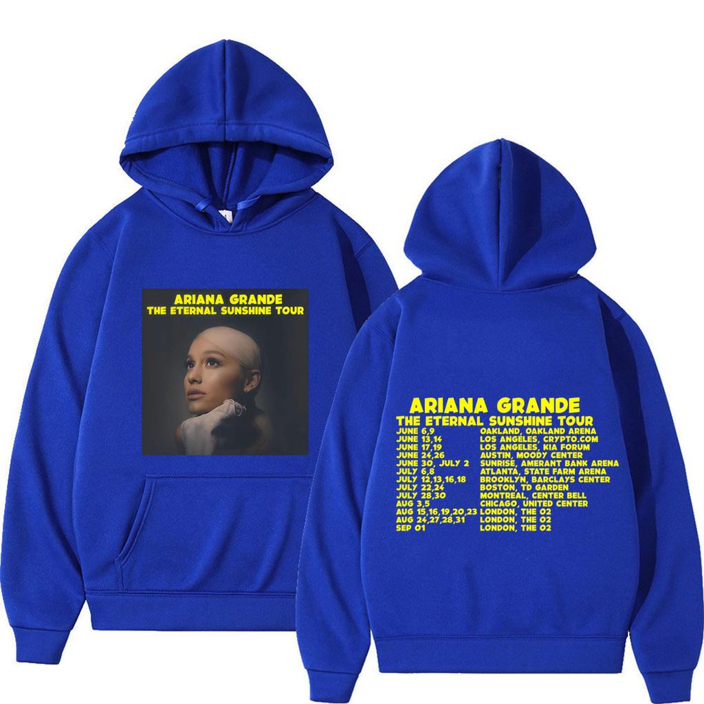 Ariana Grande The Eternal Sunshine Tour 2026 Print Hoodie Unisex Fashion Pullover Winter Loose Casual Oversized Sweatshirt