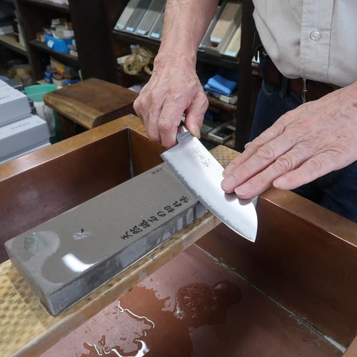 Dinos Kitchen Tools Morihira Whetstone, Fire Series 12000 Grit, Super Finishing Whetstone