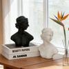 Elegant Girl Sculpture Ornament Creative Female Portrait Sculpture Model Home Living Room Bedroom Desktop Decoration Gift