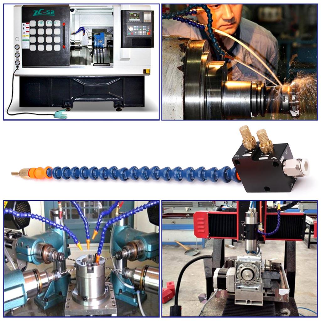 Mist Coolant Lubrication Sprays System Metal Cutting Engraving Cooling Sprayer Machine for Air Pipe Lathe Milling Drill