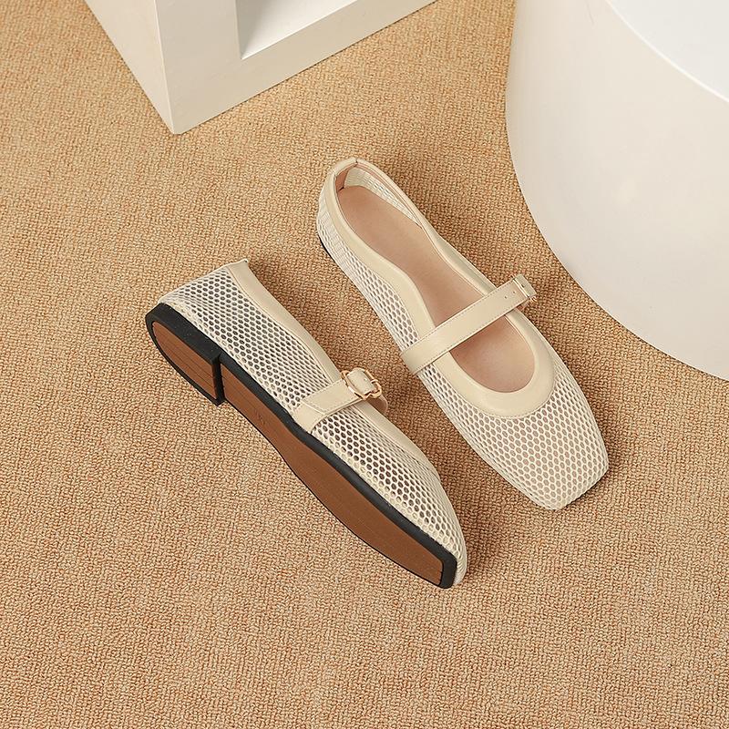 Fashion 2025 women Summer Luxury s MS Hollow Sandals Women Flats Shallow New Beach Shoes Comfort Retro Female Flat shoes