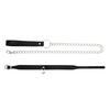 Faux Leather Choker Necklace And Leash Set for Women Adjustable Gothic Black Collar Chain Necklace with Bell for Clubwear Rave BDSM Cosplay