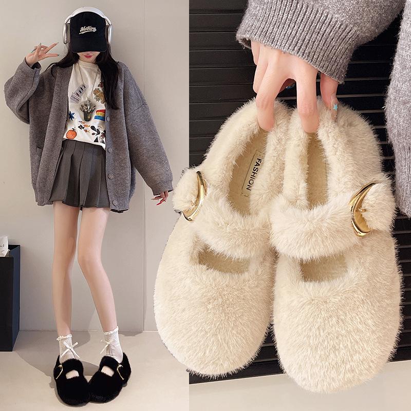 Cute Heightening Snow Boots for Women's 2025 Winter New Versatile Velvet Thickened Warm and Non-slip High-top Northeast Cotton Shoes