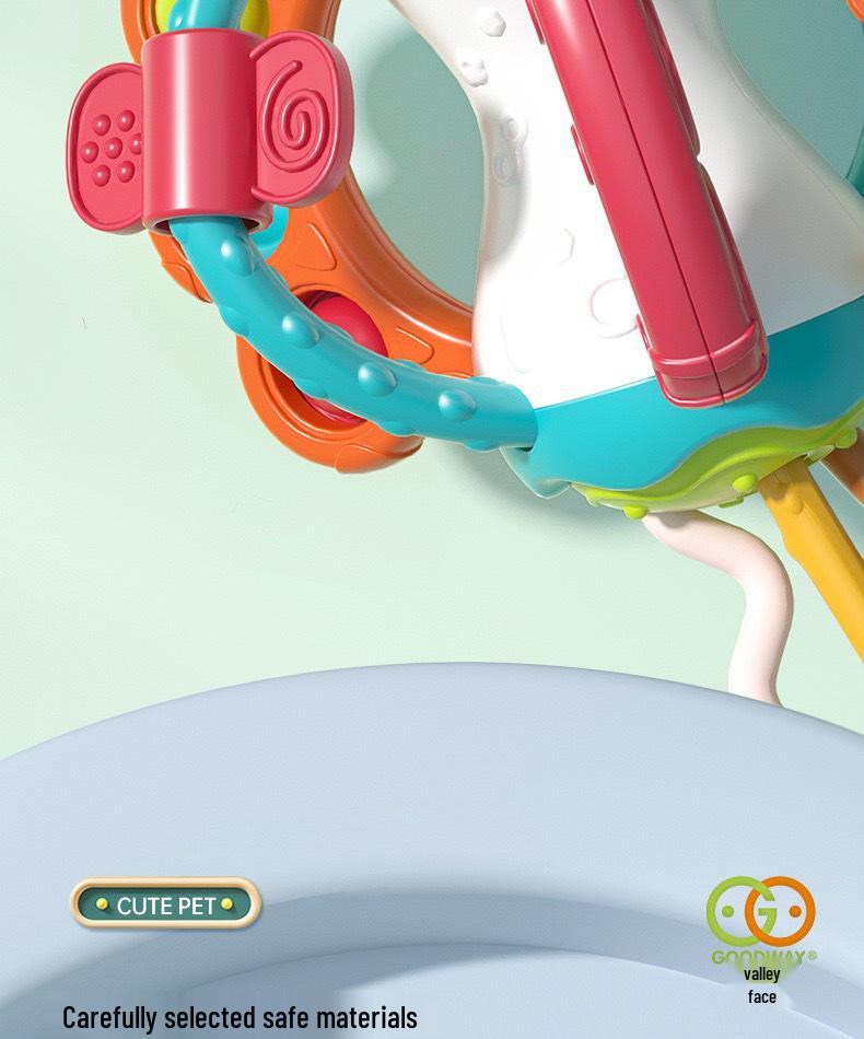 Cross-Border Guyu UFO Finger-Pull Toy: Pressable, Chewable, Enlightening Fun for Early Education