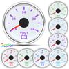 52MM Pointer Voltmeter Waterproof 7 Colors Backlight Voltage Meter 8-16V 16-32V VOLTS for 12V 24V Car Auto Boat Yacht RV Marine