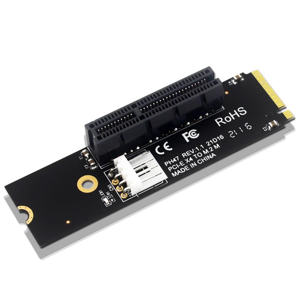 

Перехідник NGFF M.2 на PCI-E 4X Сумісний з інтерфейсами X1 X4 X8 X16 PCI-e Упаковка в статичний пакет China Mainland