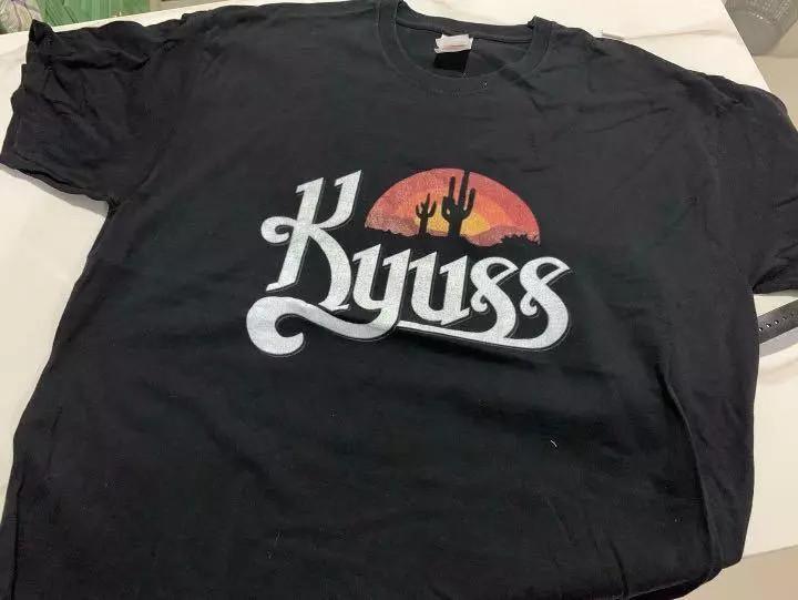 Vtg Kyuss band Short Sleeve Cotton Gift For Fan Black All Size Shirt Unisex T-Shirt S
