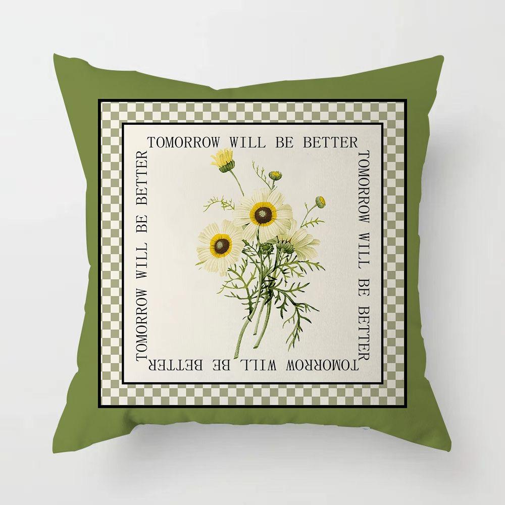 Retro Light Luxury American Pillowcase Living Room Sofa Cushion Cover Bedroom Bed Pillow Cover Square