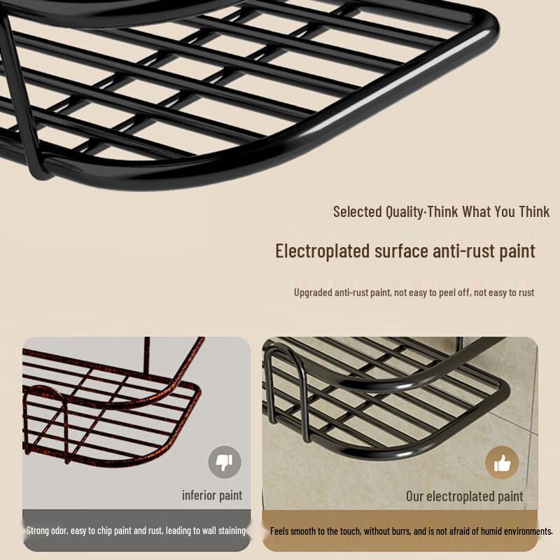 LIEI Suction Cup Bathroom Storage Shelf