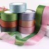 25Yards 40mm Glitter Ribbon Crafts Bow Handmade Gift Wrap Flower Hair Accessories Gift Baking Packaging Color DIY Decorative