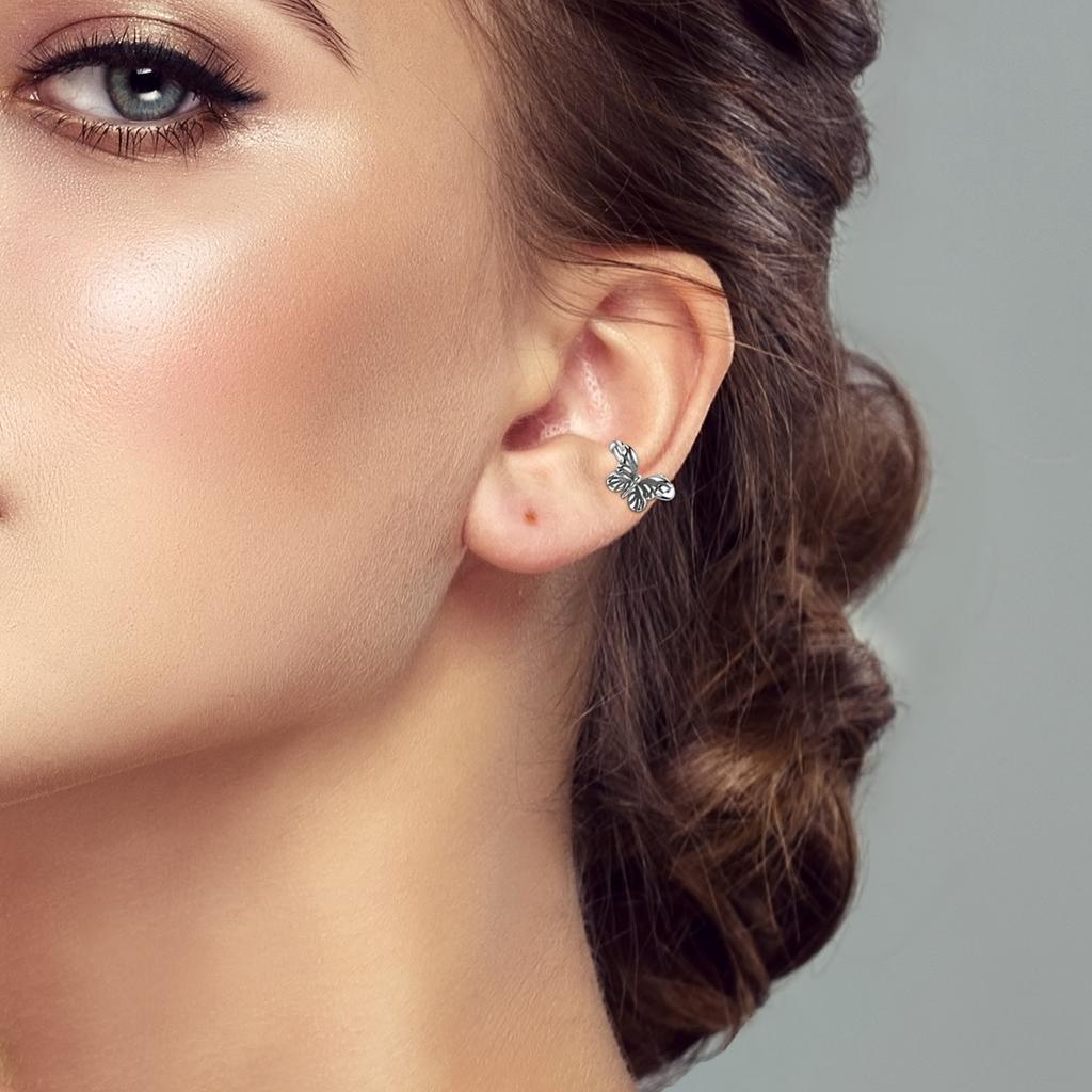 copper copper Butterfly Clip Hoop Earring Authentic Design Made Authentic Jewellery, Made for Beautiful Gifts for Womens Party