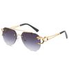 JYL TS Sunglasses UV Protection Leopard Double Beam Frameless/1330