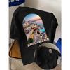 Casablanca Ästhetik Architektonische Grafik T-Shirts Herren Damen Lässig Hochwertig Trend Hip Hop Streetwear Oberteil Y2K Gothic Baumwolle Übergroße T-Shirts