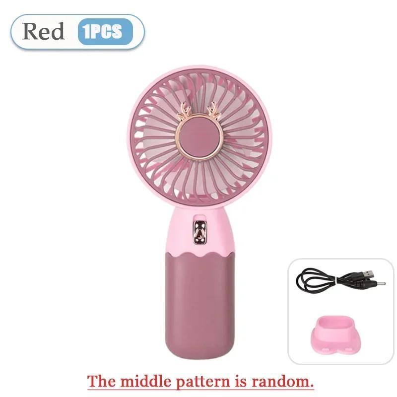 

Handheld Fan Mini Portable Fan USB Rechargeable High Wind Cell Phone Stand Desktop Dormitory Small Fan Air Cooling Fan