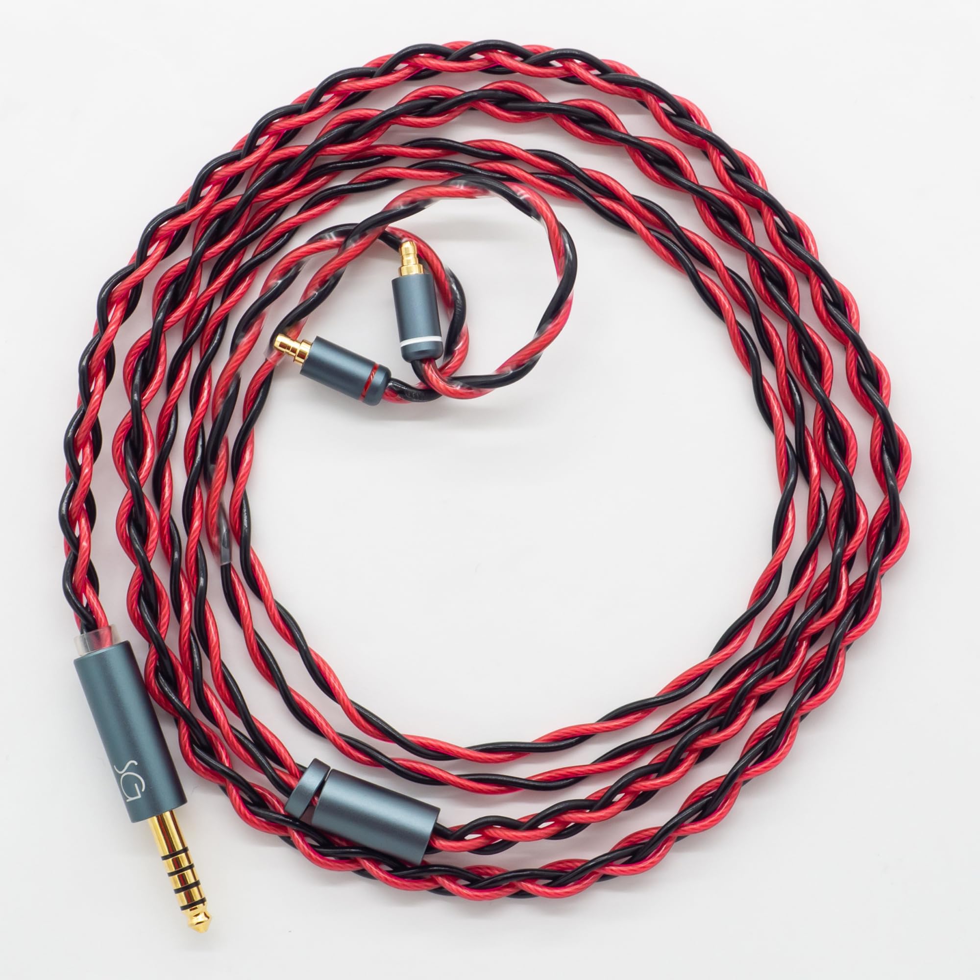 

SoundsGood Samael Handmade High Purity Copper OFC Silver Plated Copper Earphone Upgrade Cable Replacement Cable 4-Core Re-Cable Oxygen-Free