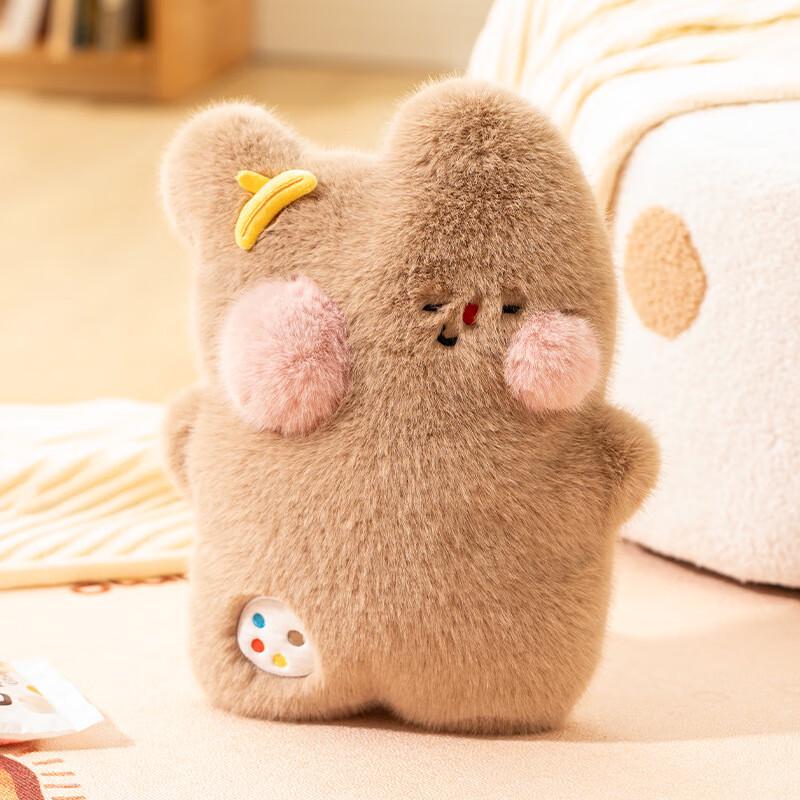 HX Cartoon Plush Rechargeable Electric Hot Water Bottle