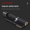 Black Magnetic Door Lock with Silent Handle for Bedroom