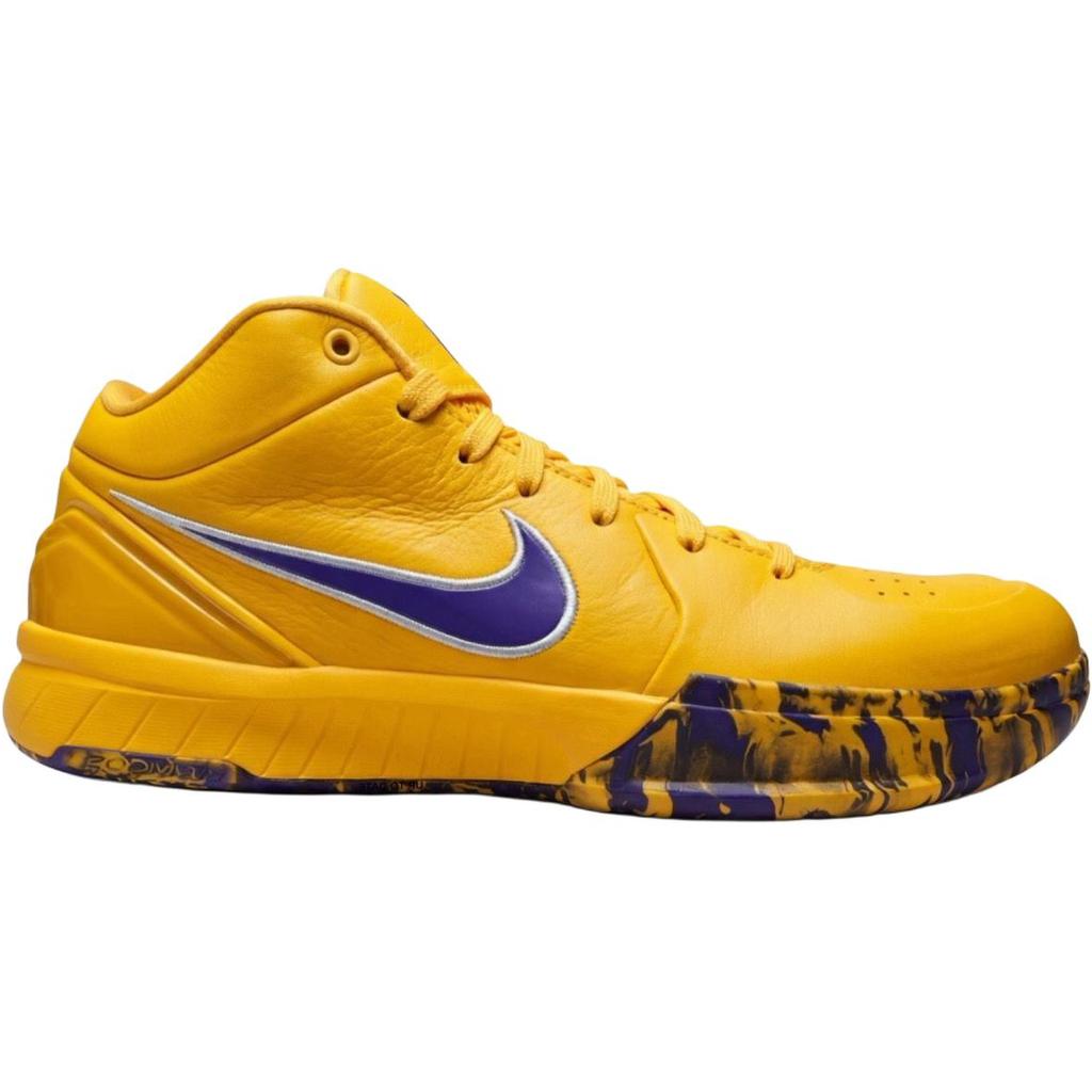 Nike Zoom Kobe 4 Protro GS Lakers Kindersneaker Gelb University-Gold Weiß-Fierce-Lila IQ4109-700