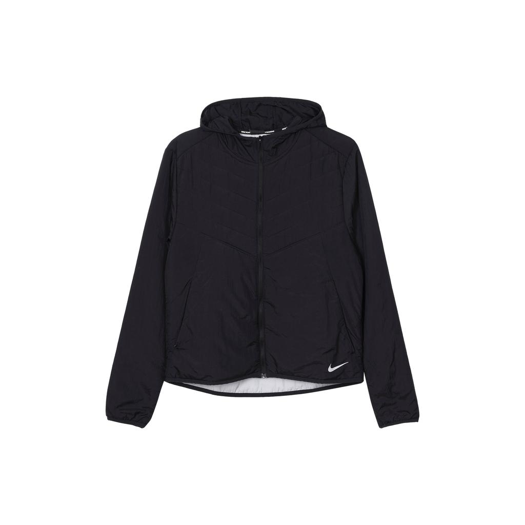 Nike Logo Print Zip-Up Hooded Jacket Men Outerwear Black DJ0570-010