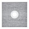 Shower Curb Kit, 914x914mm Shower Pan Kit with 160mm Central Drain, Lightweight EPS Shower Installation Kits with 2 Waterproof Cloths, Shower Pan